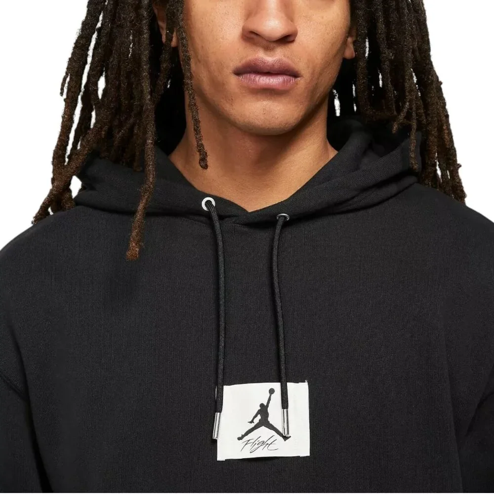 Jordan Statement Fleece Heavyweight Hoodie Mens Size 2XL Black French Terry NWT